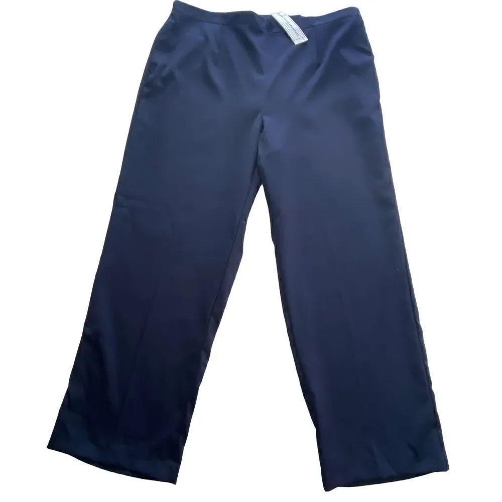 ALFRED DUNNER Women’s 20W Classic Fit Pants - Navy